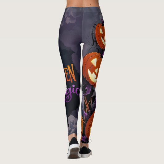 "Enchanted Pumpkin Night" Leggings (Rückseite)