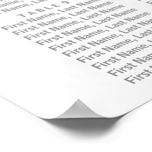 Enchanted Purple Floral Wedding Seating Chart Poster (Ecke)