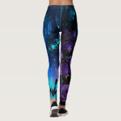 Enchanted Purple Rose Waterfall Leggings (Rückseite)