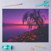 Enchanted Purple Twilight Willow Decoupage Paper Seidenpapier (Basteln)