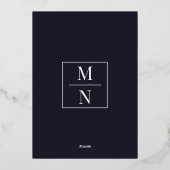 Enchanted Raven Lilac Gothic Wedding Folieneinladung (Rückseite)