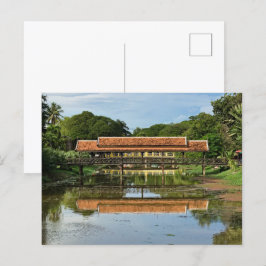 Enchanted Reflektionen: Bridges of Siem Reap Postkarte