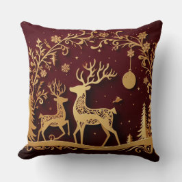Enchanted Reindeer – Holiday Whimsy Kissen