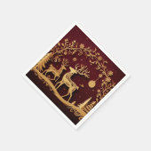 Enchanted Reindeer – Holiday Whimsy Serviette (Ecke)