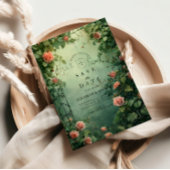 Enchanted Rose Garden Gate Wedding Save The Date