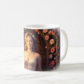 Enchanted Rose Princess Portrait Art Mug Kaffeetasse (VorderseiteRechts)