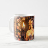 Enchanted Rose Princess Portrait Art Mug Kaffeetasse (Vorderseite Links)