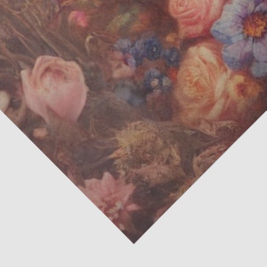 Enchanted Roses and Victorian Cat Decoupage Seidenpapier (Ausschnitt)