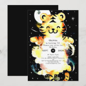 Enchanted Simple Tiger Birthday Einladung (Vorne/Hinten)