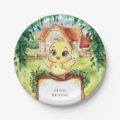 Enchanted Small Chicken Birthday Pappteller (Vorderseite)