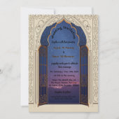 Enchanted Starry Night Moroccan Arch Wedding  Einladung (Vorderseite)