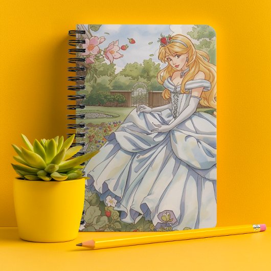 Enchanted Strawberry Garden Princess Notebook Notizblock