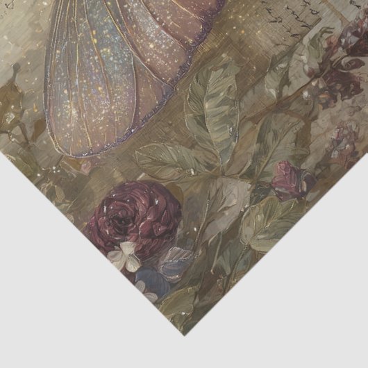 Enchanted Sugar Plum Fairy Ballerina Art Decoupage Seidenpapier (Ausschnitt)