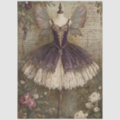 Enchanted Sugar Plum Fairy Ballerina Art Decoupage Seidenpapier (Vorderseite)