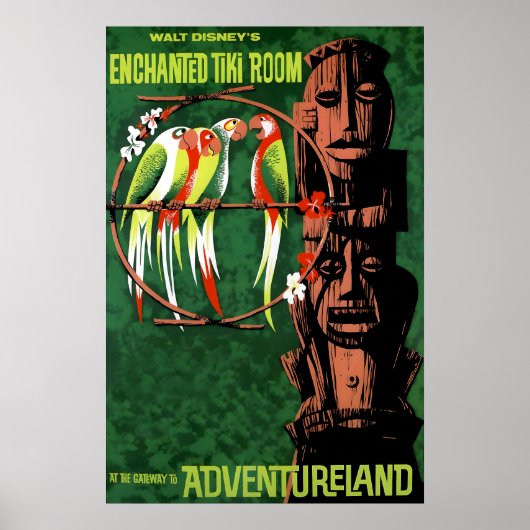 Enchanted Tiki Room 1963 Disneyland Attraction Poster (Vorne)