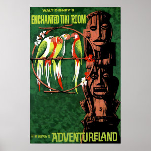 Enchanted Tiki Room 1963 Disneyland Attraktion Poster