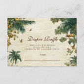 Enchanted Tropical Safari Diapper Raffle Begleitkarte (Vorderseite)