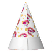 Enchanted Unicorn Birthday Party Hat Partyhütchen (Rückseite)
