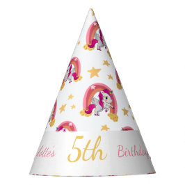 Enchanted Unicorn Birthday Party Hat Partyhütchen