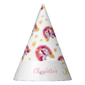 Enchanted Unicorn Birthday Party Hat Partyhütchen (Links)