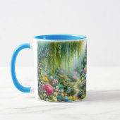 Enchanted Waterfall Garden Lily Pond Tasse (Links)