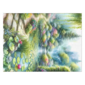 Enchanted Waterfall Garden Lily Pond Tischdecke (Vorderseite (Horizontal))