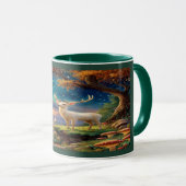 Enchanted White Stag Magical Forest Mug Tasse (VorderseiteRechts)