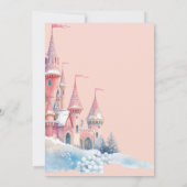 Enchanted Winter Castle Invitation, Princess 4th Einladung (Rückseite)