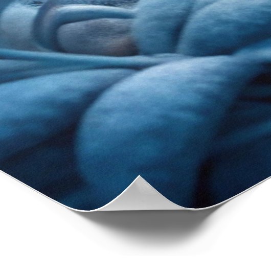 Enchanted Winter Lantern – Magical Snowy Forest Poster (Ecke)