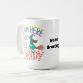 Enchanted Witch's Brew Autumn Cauldron Art Spooky  Kaffeetasse (Vorderseite Links)