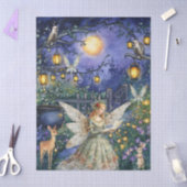 Enchanted Woodland Animals & Fairy Decoupage Paper Seidenpapier (Basteln)