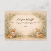 Enchanted Woodland Campfire Diapper Raffle Begleitkarte (Vorderseite)