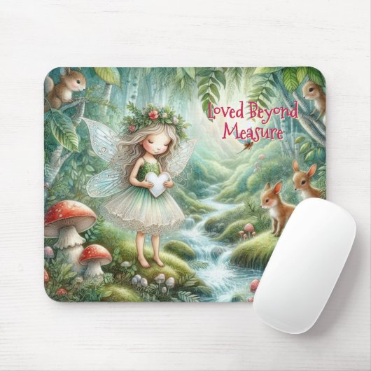 Enchanted Woodland Fairy Mouse Pad Mousepad (Mit Mouse)