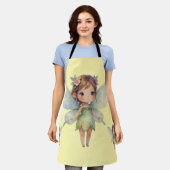 Enchanted Woodland Fairy: pastel green Sprite Schürze (Getragen)