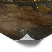 Enchanted Woodland Leaf Fairy Fantasy Art Poster (Ecke)