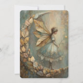 Enchanted Woodland Leaf Fairy Watercolor Fantasy Einladung (Vorderseite)