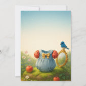 Enchanted Woodland Princess Baby Shower Fairytale Einladung (Rückseite)