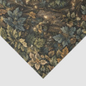 Enchanted Woodland White Stag Tissue Paper Seidenpapier (Ausschnitt)