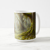 Enchanted Woodland Wizard Fantasy Art Kaffeetasse (VorderseiteRechts)