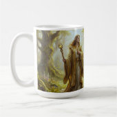 Enchanted Woodland Wizard Fantasy Art Kaffeetasse (Links)
