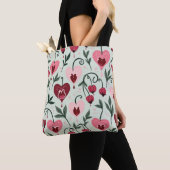 Enchanting Bleeding Hearts Wird Romantic Floral Tasche (Von Nahem)