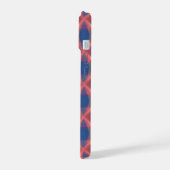 Enchanting Blue Plaid Phone Case iPhone 15 Hülle (Linke Seite)