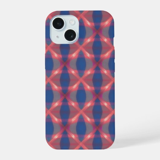 Enchanting Blue Plaid Phone Case iPhone 15 Hülle (Rückseite)