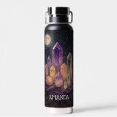 Enchanting Crystals in the Moonlight Custom Trinkflasche (Rückseite)