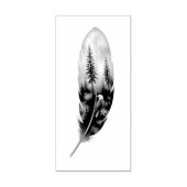 Enchanting Feather with Bald Eagle Artwork Gummistempel (Prägung)