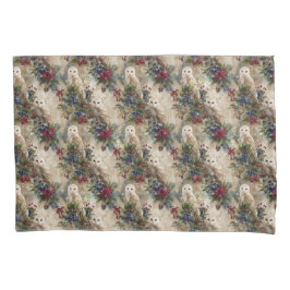 Enchanting Floral Owl Kissenbezug