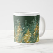 Enchanting Forest Holiday Pines Giant Coffee Mug Jumbo-Tasse (Vorderseite Rechts)