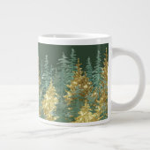Enchanting Forest Holiday Pines Giant Coffee Mug Jumbo-Tasse (Rechts)