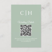 Enchanting Forest QR Code Wedding Enclosure Begleitkarte (Vorderseite)