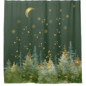 Enchanting Forest Woodland Shower Curtain Duschvorhang (Vorderseite)